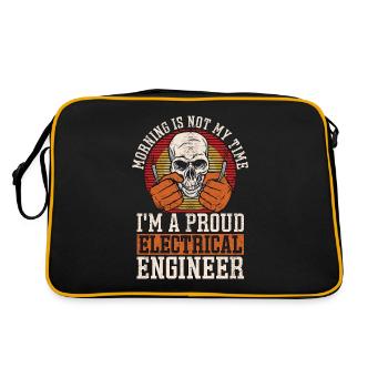 Electrical Engineer Morning Is Not My Engineering - Retro Bag - black/gold - Back