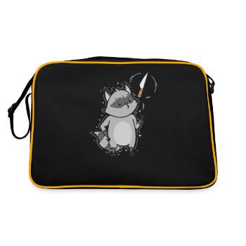 Washable with knife omnivore - Retro Bag - black/gold - Back