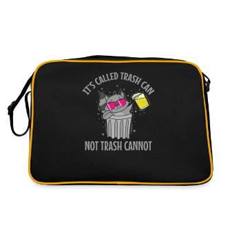 C’est ce qu’on appelle Trash can not Trash cannot Waschbär - Sac Retro - noir/or - Dos