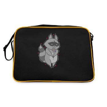 Washable with Flowers Omnivore from USA - Retro Bag - black/gold - Back