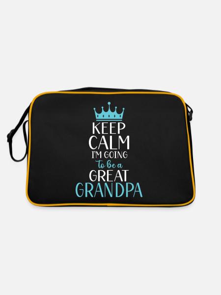 Cadeaux arrière-grand-père - Sac Retro - noir/or - Dos