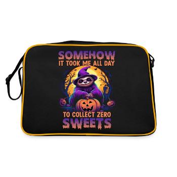 Halloween Faultier T | Costume amusant de - Sac Retro - noir/or - Dos