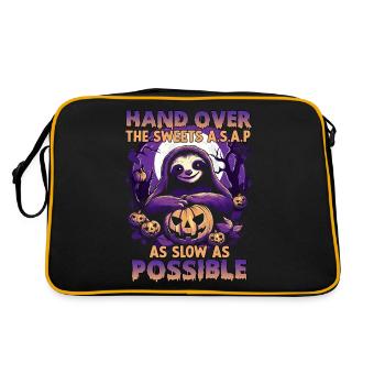 Costume d'Halloween de paresseux effrayant | - Sac Retro - noir/or - Dos