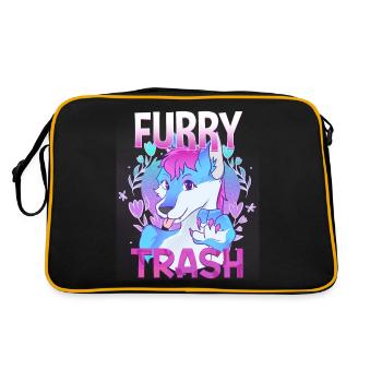 Furry Trash I Furries Convention I Anime Cosplay - Sac Retro - noir/or - Dos