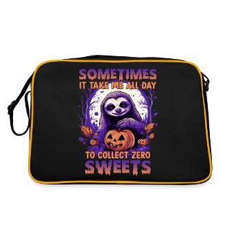 Costume amusant de paresseux d'Halloween pour les - Sac Retro - noir/or - Dos