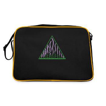 Lavender in Triangle Plant Garden Fragrance - Retro Bag - black/gold - Back