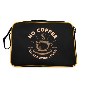 Robotics Lover No Coffee No Computer Coffee Lover - Retro Bag - black/gold - Back