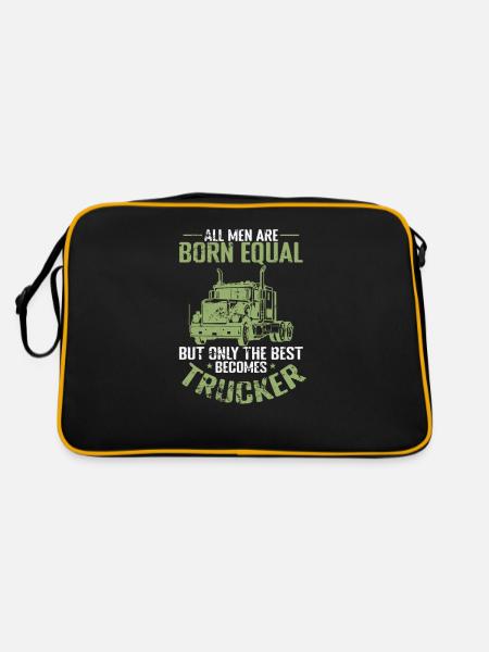 Only the best becomes Trucker Profession - Retro Bag - black/gold - Back