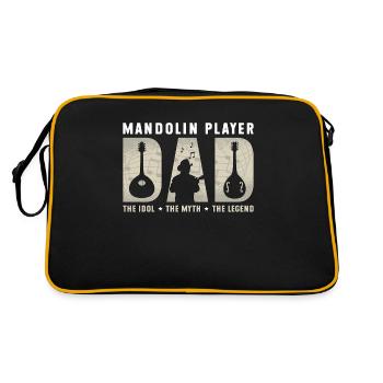 Joueur de mandoline Papa L’idole La musique Bluegrass - Sac Retro - noir/or - Dos
