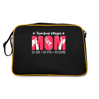 Trombone Player Mom The Idol The Marching Band - Retro Bag - black/gold - Back