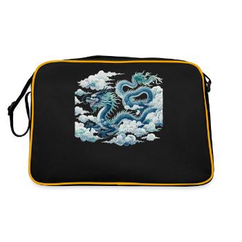 Art chinois du dragon - Sac Retro - noir/or - Dos