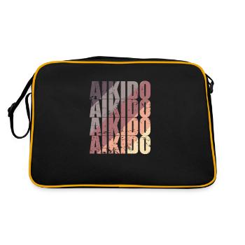 Aïkido Arts Martiaux Entraînement Arts Martiaux - Sac Retro - noir/or - Dos