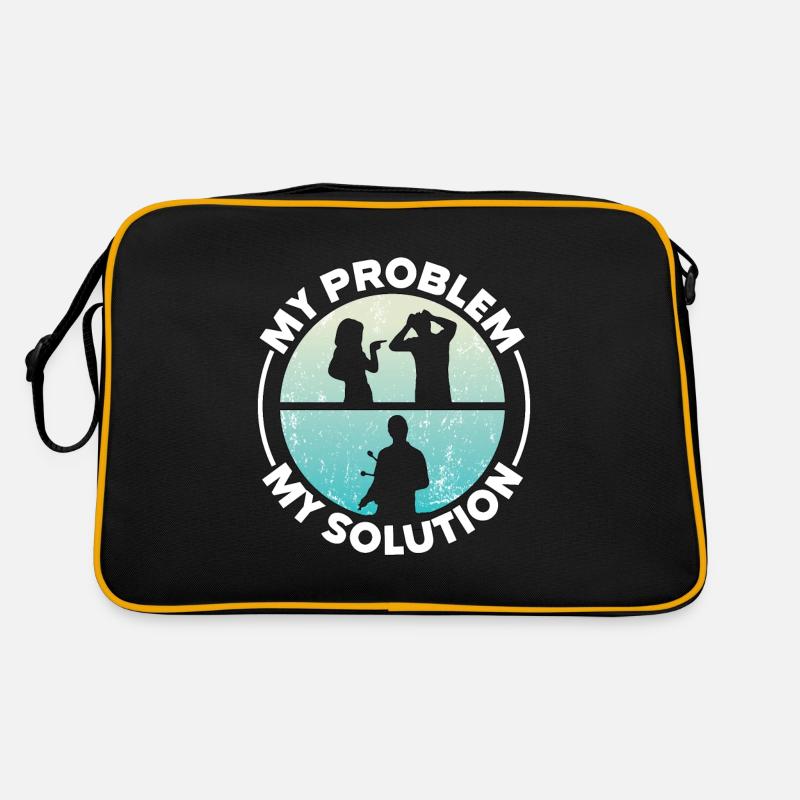 Marimba Player My Problem My Pictogram Dad Mom Retro Tasche