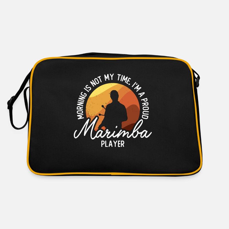 Marimba Player Morning Is Not My Time Vibraphone Retro Tasche