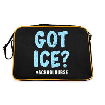 Eis haben - Retro Tasche - Schwarz/Gold - Hinten