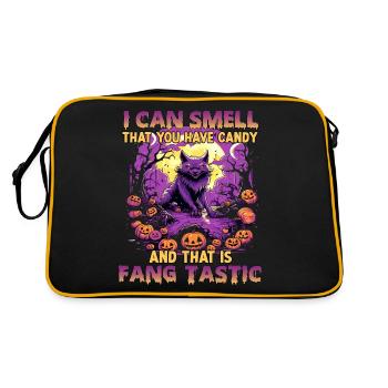 Kawaii Werwolf Halloween Kostüm für Anime Fans - Retro Tasche - Schwarz/Gold - Hinten