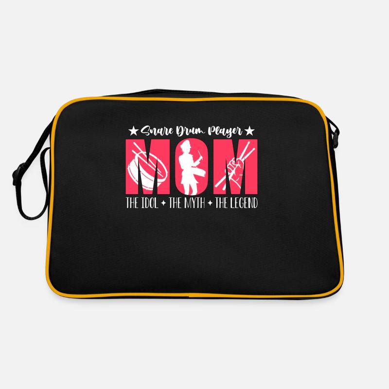 Snare Drum Player Mom The Idol The Marching Band Retro Tasche