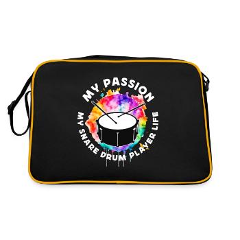 Joueur de caisse claire Ma passion Ma fanfare - Sac Retro - noir/or - Dos
