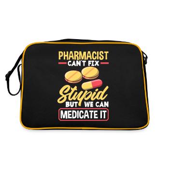 Apothicaire apothicaire apothicaire pharmacie cadeau - Sac Retro - noir/or - Dos