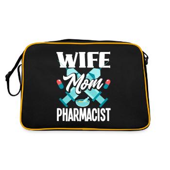 Apothicaire apothicaire apothicaire pharmacie cadeau - Sac Retro - noir/or - Dos