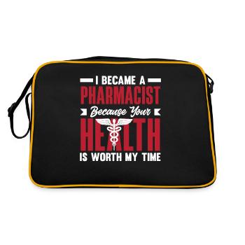 Apothicaire apothicaire apothicaire pharmacie cadeau - Sac Retro - noir/or - Dos