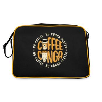 Conga Player No Coffee No Conga Drum Coffee Lover - Retro Bag - black/gold - Back