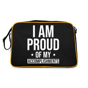 Citations inspirantes d’affirmations positives - Sac Retro - noir/or - Dos