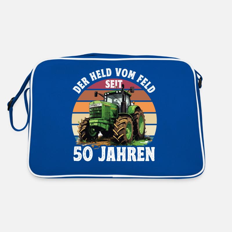 Der held Vom Feld Traktor 28 Geburtstag Retro Tasche
