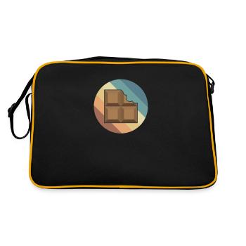 Bar Chocolate Candy Cocoa - Retro Bag - black/gold - Back
