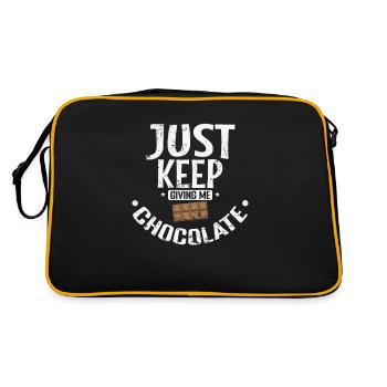 Just Keep Giving Me Chocolate Whole Milk - Retro Bag - black/gold - Back