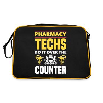 Apothicaire apothicaire apothicaire pharmacie cadeau - Sac Retro - noir/or - Dos