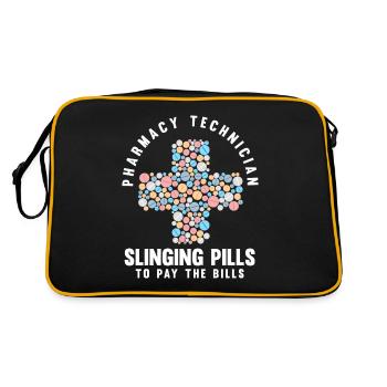 Apothicaire apothicaire apothicaire pharmacie cadeau - Sac Retro - noir/or - Dos
