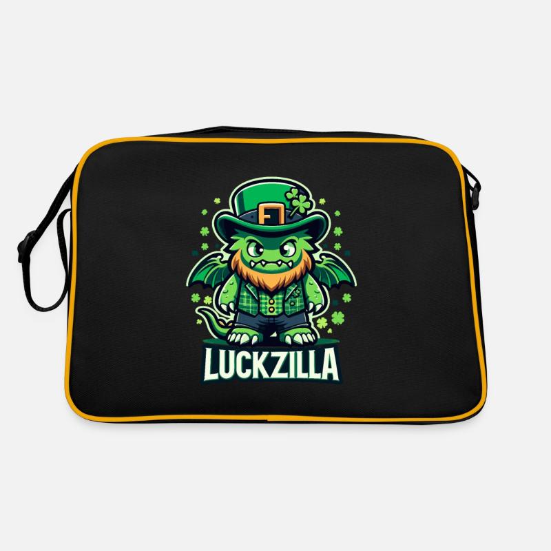 Luckzilla St. Paddy's Day Dragon Retro Bag