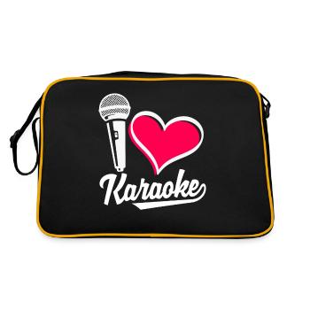 Chanteur de karaoké Chanteur de karaoké Musique - Sac Retro - noir/or - Dos
