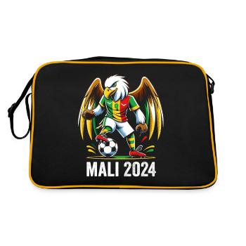 Mali 2024 Maillot Aigle Malien Supporter Football - Sac Retro - noir/or - Dos