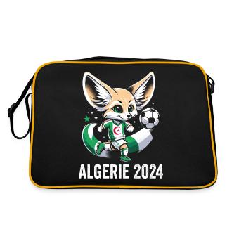 Algérie 2024 Maillot Fennec Algerien Football - Sac Retro - noir/or - Dos