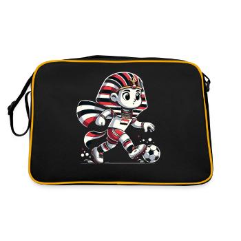 Égypte Maillot Pharaon Égyptien Supporter Football - Sac Retro - noir/or - Dos