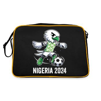 Nigeria 2024 Maillot Aigle Nigérien Supporter Foot - Sac Retro - noir/or - Dos