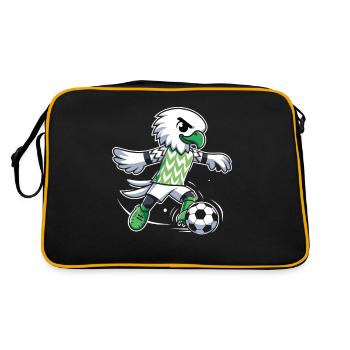 Nigeria Maillot Aigle Nigérien Supporter Football - Sac Retro - noir/or - Dos
