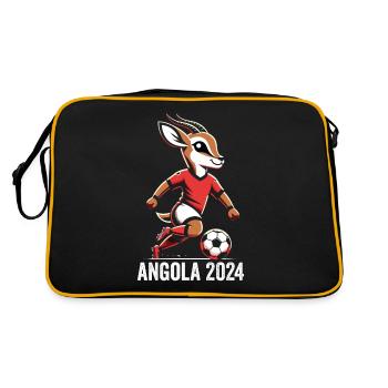 Angola 2024 Maillot Antilope Angolais Football - Sac Retro - noir/or - Dos