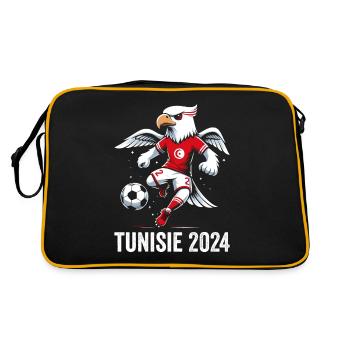 Tunisie 2024 Maillot Aigle Tunisien Supporter Foot - Sac Retro - noir/or - Dos