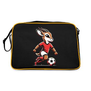Angola Maillot Antilope Angolais Football Cadeau - Sac Retro - noir/or - Dos