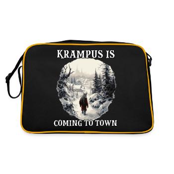 Krampus T | Costume de Krampus | Père Noël - Sac Retro - noir/or - Dos