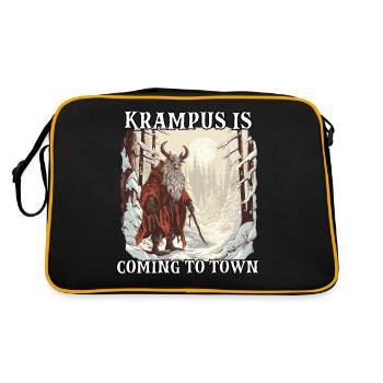 Krampus T | Costume de Krampus | Père Noël - Sac Retro - noir/or - Dos