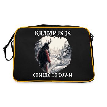 Krampus Mask | Costume Krampus | Tradition - Sac Retro - noir/or - Dos