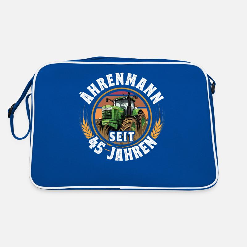 Ährenmann Traktor 45 Geburtstag Retro Tasche