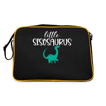 Youngest Child Gift - Retro Tasche - Schwarz/Gold - Hinten