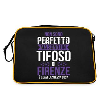 Florence Gift Fan Fiorentino Football Calcio - Retro Bag - black/gold - Back