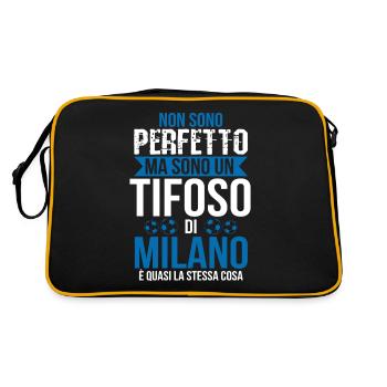 Milan Milanese Football Football Fan Gift Idea - Retro Bag - black/gold - Back