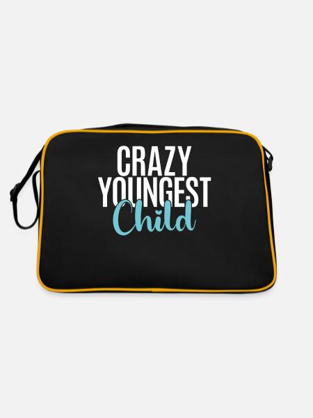 Youngest Child Gift - Retro Bag - black/gold - Back